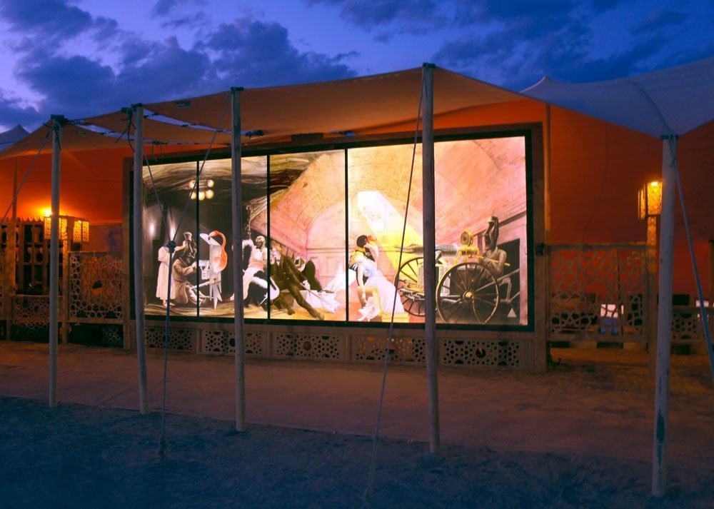 The murals at burning man, 2014
