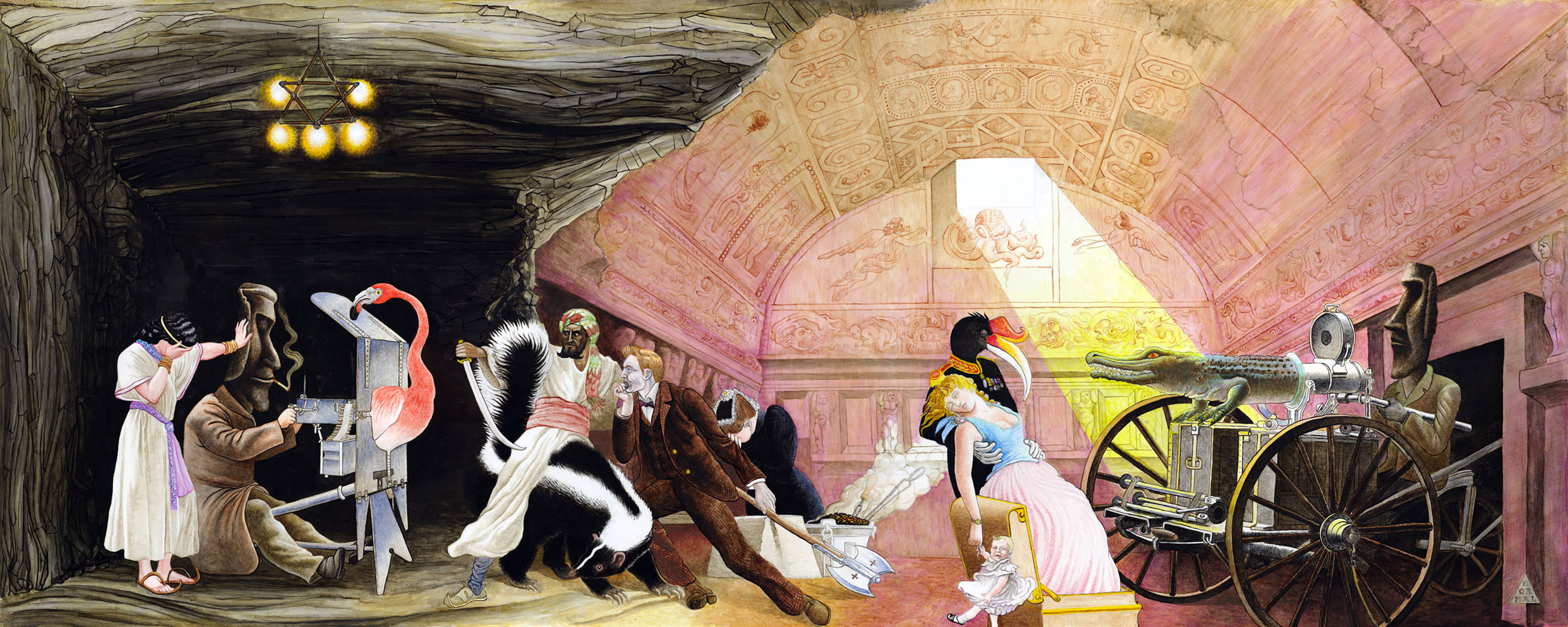 Conflamingulation, the finished painting